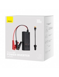 Baseus IGBT Car Inverter Inverter 300W 220V (CN / EU-kontakt) Svart (CGNB010101)