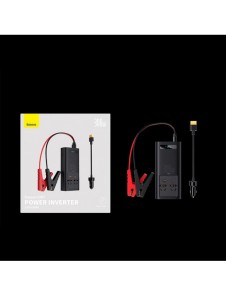 Baseus IGBT Car Inverter Inverter 300W 220V (CN / EU-kontakt) Svart (CGNB010101)