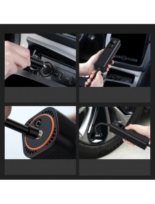 Baseus Mini Car Air Kompressor Cigarettändaruttag Svart (CRCQ000001)