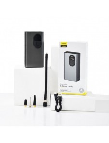Baseus mini bilkompressor däckpump med 7500 mAh batteri grå (CRCQB02-0A)