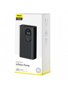 Baseus mini bilkompressor däckpump med batteri 2500mAh 54W svart (CRNL040001)