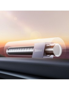 Baseus parkeringsskylt för telefonnumret på den grå instrumentbrädan