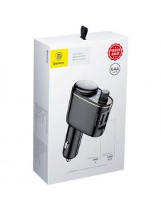 Baseus S-06 Bluetooth/USB bil FM-sändare (Overseas Edition) - svart