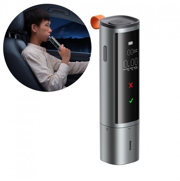 Baseus SafeJourney Pro Series alkomätare 470mAh grå
