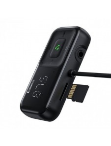 Trådlös Bluetooth FM-sändare med laddare Baseus S-16 (Overseas edition) - svart
