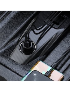 Trådlös Bluetooth FM-sändare med laddare Baseus S-16 (Overseas edition) - svart