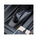 Trådlös Bluetooth FM-sändare med laddare Baseus S-16 (Overseas edition) - svart