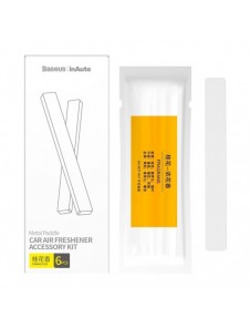 Baseus Metal Paddle 6x refill för luftfräschare bildoft (doft) vit (SUXUN-M0B)