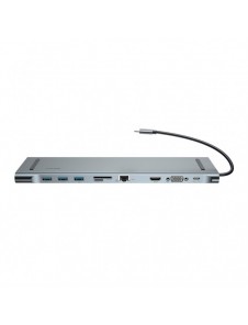 Baseus Enjoyment Multifunktionell dockningsstation för MacBook Laptop HUB Stand Adapter 10in1 (CATSX-F0G)