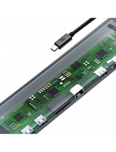 Baseus Enjoyment Multifunktionell dockningsstation för MacBook Laptop HUB Stand Adapter 10in1 (CATSX-F0G)