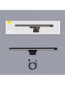 Baseus i-wok Series LED-lampa för skrivbordsbelysning för bildskärmsbelysning svart (DGIWK-P01)