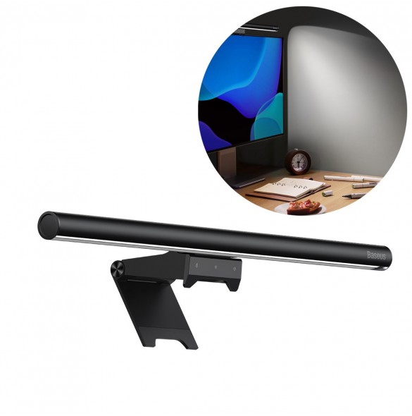 Baseus i-wok2 LED-lampa för skrivbordsskärmsbelysning svart (DGIW000101)