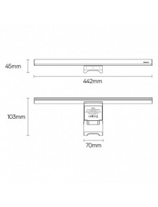 Baseus i-wok2 LED-lampa för skrivbordsskärmsbelysning svart (DGIW000101)