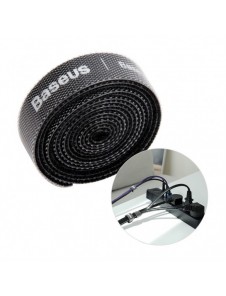 Baseus Rainbow Circle kardborreband - kardborreband kabelorganiserar 1m svart (ACMGT-E01)