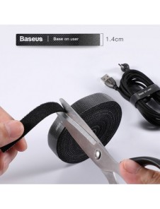 Baseus Rainbow Circle kardborreband - kardborreband kabelorganiserar 1m svart (ACMGT-E01)