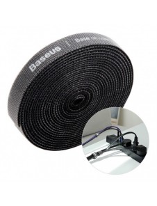 Baseus Rainbow Circle kardborreband - Kardborreband Kardborrekabelorganisatör 3m svart (ACMGT-F01)