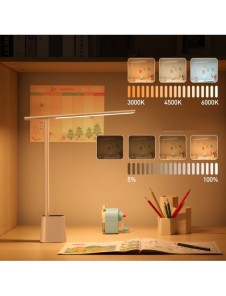 Baseus Smart Eye uppladdningsbart hopfällbart läsbord LED-lampa (Smart Light) vit (DGZG-02)