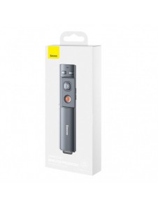 Baseus Orange Dot laserpekarfjärrkontroll för PC-presentation med inbyggt batteri grått (WKCD000013)
