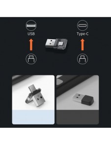 Baseus Orange Dot laserpekarfjärrkontroll för PC-presentation med inbyggt batteri grått (WKCD000013)
