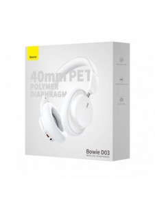 Baseus Bowie D03 over-ear trådlösa hörlurar - vit
