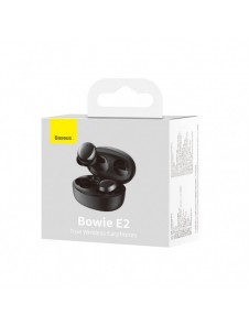 Baseus Bowie E2 TWS Bluetooth 5.2 trådlösa hörlurar Vattentät IP55 Svart (NGTW090001)