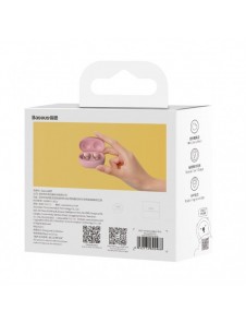 Baseus Bowie E2 TWS Bluetooth 5.2 trådlösa hörlurar Vattentäta IP55 Rosa (NGTW090004)