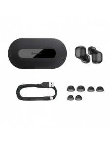 Baseus Bowie EZ10 TWS Bluetooth 5.3 trådlösa hörlurar - svarta