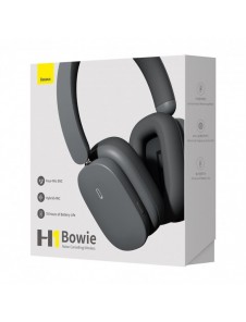 Baseus Bowie H1 trådlösa hörlurar Bluetooth 5.2 ANC grå (NGTW230013)