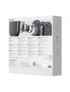 Baseus Bowie H1 trådlösa hörlurar Bluetooth 5.2 ANC grå (NGTW230013)