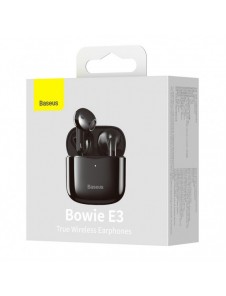 Baseus E3 Wireless Bluetooth 5.0 TWS Öronsnäckor Vattentät IP64 Svart (NGTW080001)