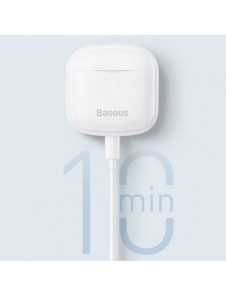 Baseus E3 Wireless Bluetooth 5.0 TWS Öronsnäckor Vattentät IP64 Svart (NGTW080001)