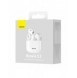 Baseus E3 Wireless Bluetooth 5.0 TWS Öronsnäckor Vattentät IP64 Vit (NGTW080002)
