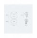 Baseus E3 Wireless Bluetooth 5.0 TWS Öronsnäckor Vattentät IP64 Vit (NGTW080002)