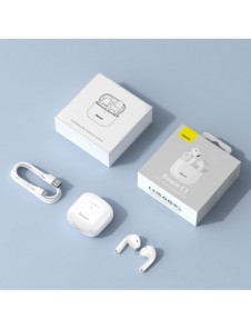 Baseus E3 Wireless Bluetooth 5.0 TWS Öronsnäckor Vattentät IP64 Vit (NGTW080002)