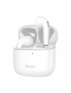Baseus E8 Wireless Bluetooth 5.0 TWS Öronsnäckor Vattentät IPX5 Vit (NGE8-02)