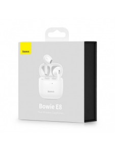 Baseus E8 Wireless Bluetooth 5.0 TWS Öronsnäckor Vattentät IPX5 Vit (NGE8-02)