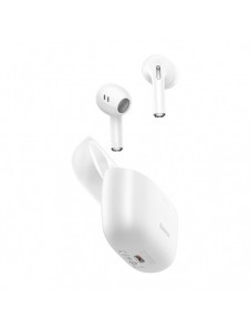 Baseus E8 Wireless Bluetooth 5.0 TWS Öronsnäckor Vattentät IPX5 Vit (NGE8-02)
