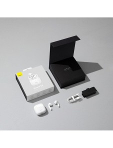 Baseus E8 Wireless Bluetooth 5.0 TWS Öronsnäckor Vattentät IPX5 Vit (NGE8-02)