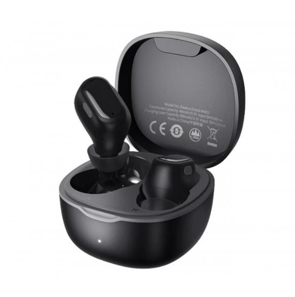 Baseus Encok TWS Bluetooth 5.3 trådlösa hörlurar Svart (WM01)(NGTW240001)