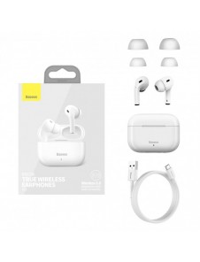 Baseus Encok W3 Overseas Edition TWS trådlösa hörlurar - vit