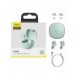 Baseus Encok WM01 TWS trådlösa in-ear Bluetooth 5.3 hörlurar grön uppgraderad version (NGTW240006)