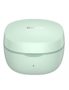 Baseus Encok WM01 TWS trådlösa in-ear Bluetooth 5.3 hörlurar grön uppgraderad version (NGTW240006)