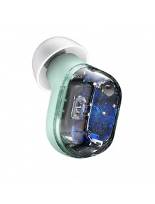 Baseus Encok WM01 TWS trådlösa in-ear Bluetooth 5.3 hörlurar grön uppgraderad version (NGTW240006)