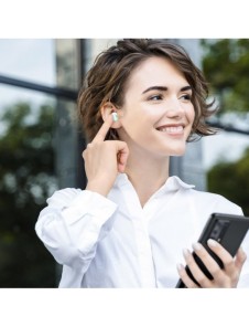 Baseus Encok WM01 TWS trådlösa in-ear Bluetooth 5.3 hörlurar grön uppgraderad version (NGTW240006)