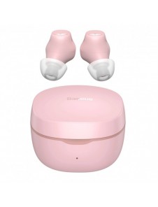 Baseus Encok WM01 TWS trådlösa in-ear Bluetooth 5.3 hörlurar Rosa uppgraderad version (NGTW240004)