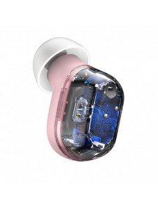 Baseus Encok WM01 TWS trådlösa in-ear Bluetooth 5.3 hörlurar Rosa uppgraderad version (NGTW240004)