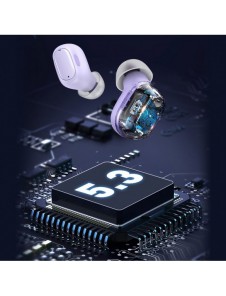 Baseus Encok WM01 TWS trådlösa in-ear Bluetooth 5.3 hörlurar Rosa uppgraderad version (NGTW240004)