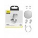 Baseus Encok WM01 TWS trådlösa in-ear Bluetooth 5.3 hörlurar vit uppgraderad version (NGTW240002)