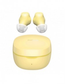 Baseus Encok WM01 TWS trådlösa in-ear Bluetooth 5.3 hörlurar Gul uppgraderad version (NGTW240011)