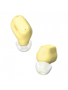 Baseus Encok WM01 TWS trådlösa in-ear Bluetooth 5.3 hörlurar Gul uppgraderad version (NGTW240011)